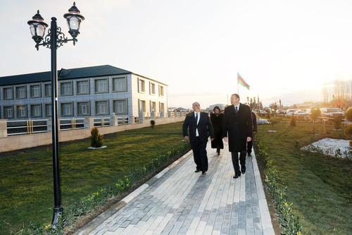 Президент Азербайджана принял участие в открытии парка имени Низами Гянджеви в Геранбое (ФОТО)