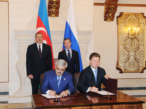 Azerbaijan, Russia sign document on double increase in gas supplies