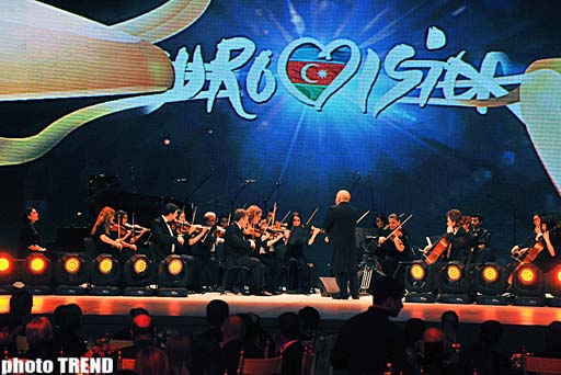 First solemn ceremony of Eurovision-2012 ends in Baku (PHOTOSESSION)