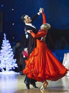 Танцевальный дуэт Эльдар Джафаров и Анна Сажина - стиль "Черного и красного" (фотосессия)