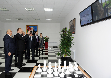 President Ilham Aliyev inaugurates Chess Centre in Gusar (PHOTO)