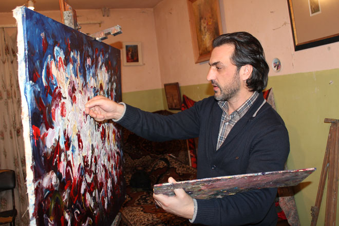 Ходжалинская трагедия в работах азербайджанского художника Назима Мамедова