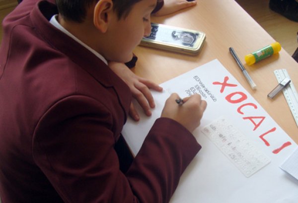 Азербайджанская телекомпания проводит конкурс детских рисунков на тему Ходжалинского геноцида