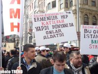 İstanbulun Taksim meydanında Xocalı soyqırımı ilə bağlı keçirilən mitinq başa çatdı (ƏLAVƏ OLUNUB-3) (FOTO)