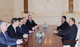 Президент Азербайджана принял делегацию во главе с премьер-министром Татарстана
