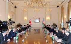 Prezident İlham Əliyev: Azərbaycan və Gürcüstan arasında əməkdaşlıq uğurla inkişaf edir (FOTO)