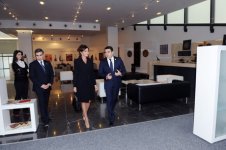Первая леди Азербайджана ознакомилась с выставкой, отражающей историю песенного конкурса «Евровидение» (ФОТО)