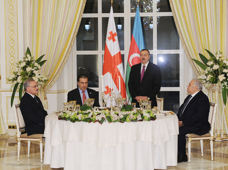 В честь Михаила Саакашвили в Баку был устроен официальный прием (ФОТО)
