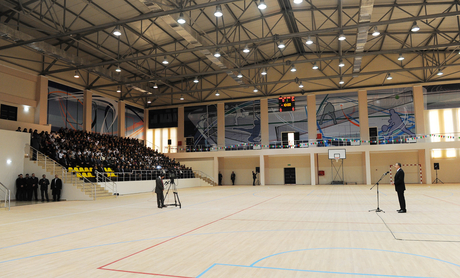 Azerbaijani President opens Astara Olympic Sport Complex (PHOTO)
