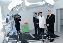 Президент Азербайджана принял участие в открытии Астаринской центральной райбольницы (ФОТО)