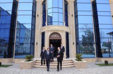 Президент Азербайджана принял участие в открытии административного здания Астаринской райорганизации правящей партии (ФОТО)