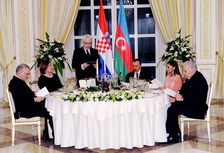 Official reception in honor of President of Croatia hosted (PHOTO)