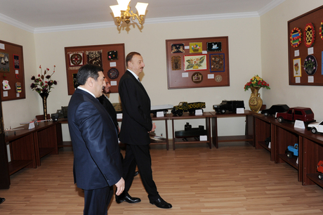 Президент Азербайджана принял участие в открытии Центра детского творчества в Сальяне (ФОТО)