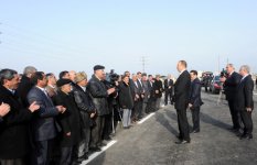 Prezident İlham Əliyev Kürsəngi-Yolüstü kəndarası avtomobil yolunun açılışında iştirak edib (ƏLAVƏ OLUNUB) (FOTO)