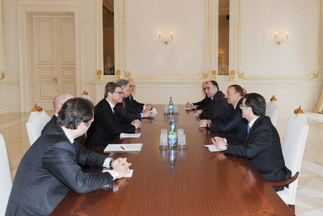 Azerbaijani President receives German FM