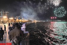 В Баку прошел праздничный салют (ФОТО)