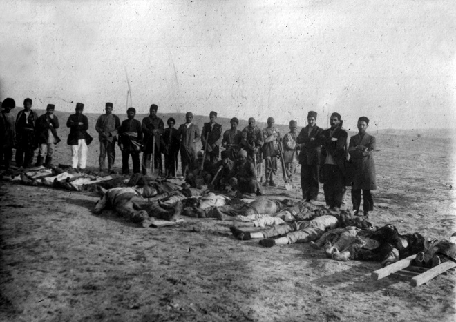 Qazaxıstanın Aktau şəhərində 31 mart soyqırımının qurbanları yad edildi
