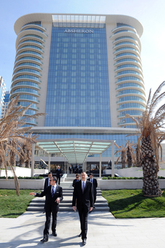 Azerbaijani President and his spouse opens JW Marriott Absheron hotel in Baku (PHOTO)