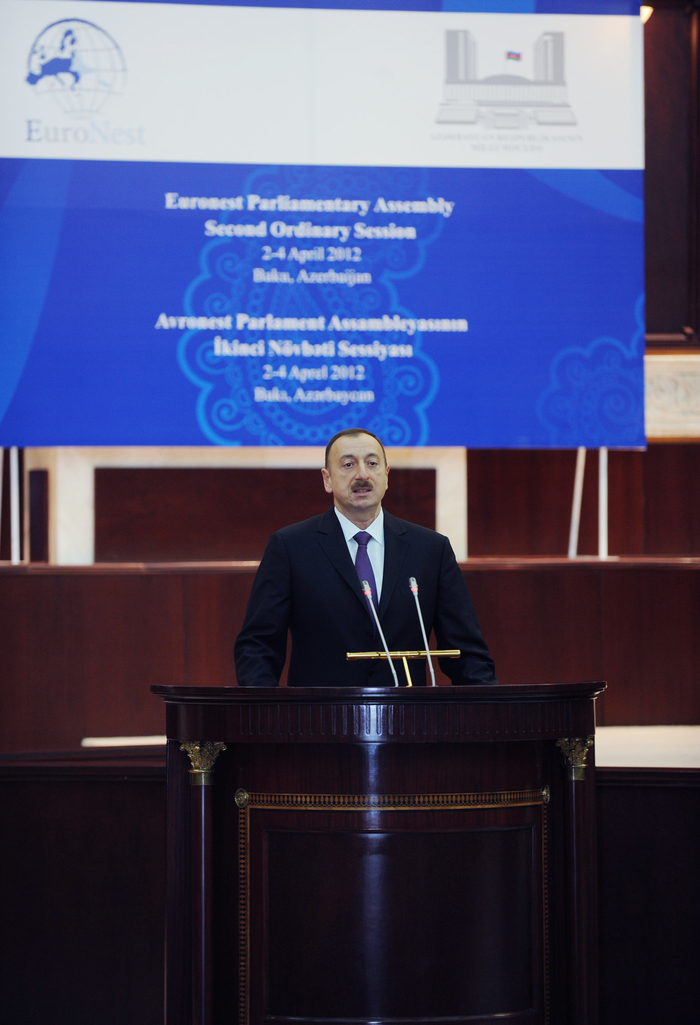 Azerbaijani President attends opening of Euronest PA second session in Baku (PHOTO)