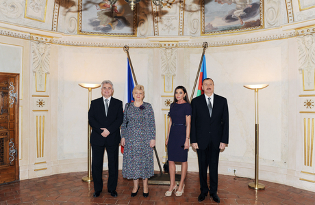 Czech Senate President hosts dinner in honor of Azerbaijani President (PHOTO)