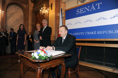 Czech Senate President hosts dinner in honor of Azerbaijani President (PHOTO)