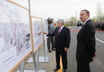Президент Азербайджана принял участие в открытии дороги Газахбейли-Ашагы Салахлы (ФОТО)