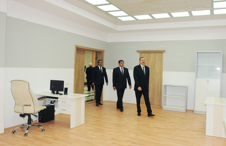 Ильхам Алиев принял участие в открытии здания Агстафинской районной организации правящей партии (ФОТО)