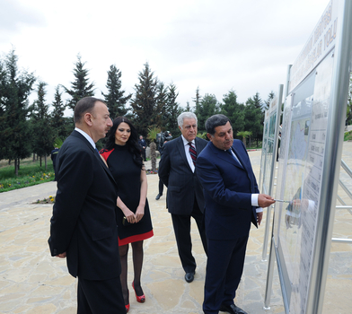 Президент Азербайджана прибыл в Товузский район (ФОТО)