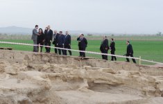 President Ilham Aliyev visits "Goytapa" archaeological monument in Tovuz region (PHOTO)