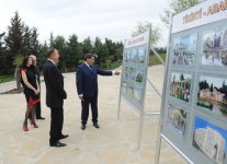 Президент Азербайджана прибыл в Товузский район (ФОТО)