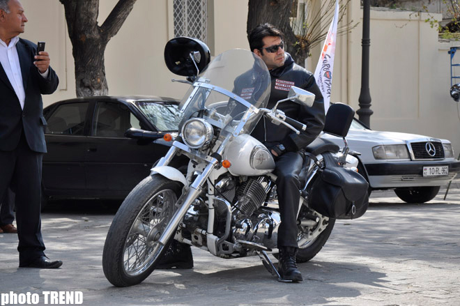 Eurovision 2012 ilə bağlı Bakıda moto-yürüş keçirilib (FOTO)