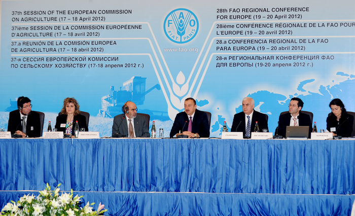 Azerbaijani President attends FAO European Regional Conference (PHOTO)
