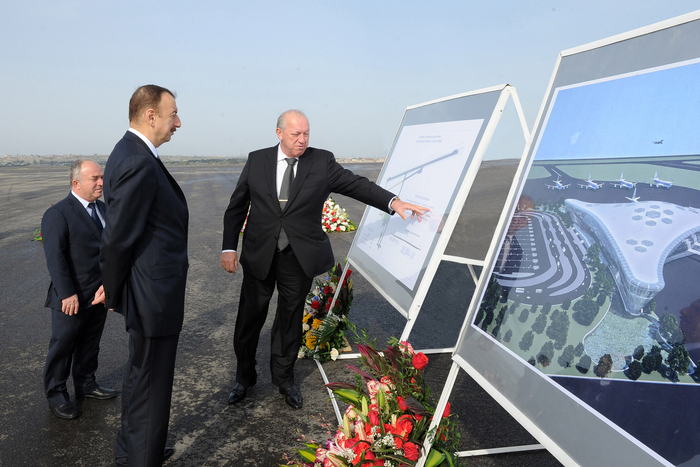 Azerbaijan`s President inaugurates new runway at Heydar Aliyev International Airport (PHOTO)