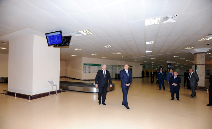 Azerbaijan`s President inaugurates new runway at Heydar Aliyev International Airport (PHOTO)