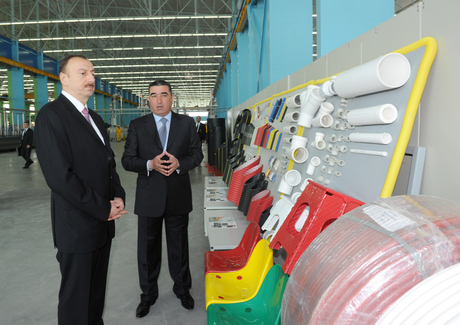 Prezident İlham Əliyev Sumqayıtda bir sıra zavodların açılışında iştirak edib (ƏLAVƏ OLUNUB) (FOTO)