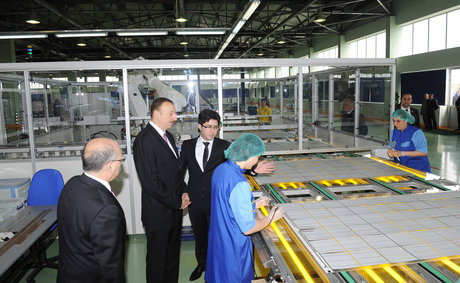 President of Azerbaijan inaugurates Azguntex factory in Sumgait (PHOTO)