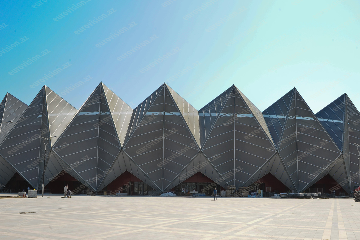 Завершается подготовка к "Евровидению" в "Baku Crystal Hall" (ФОТО)