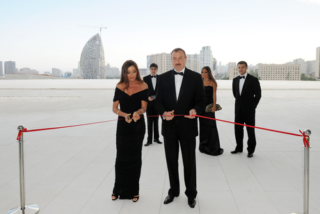 Azerbaijani President and his spouse opens Heydar Aliyev Center (PHOTO)