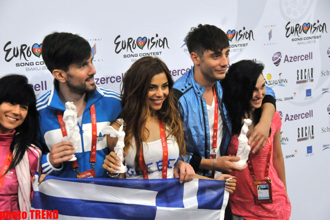 Yunanıstanın "Eurovision” təmsilçisi ad gününü Bakıda qeyd edib (FOTO)