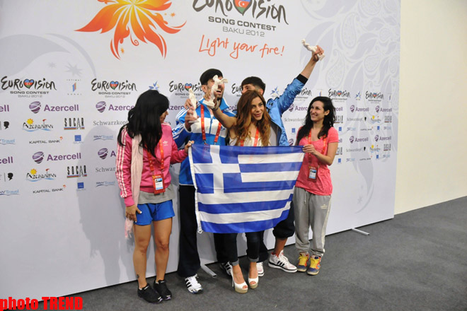 Yunanıstanın "Eurovision” təmsilçisi ad gününü Bakıda qeyd edib (FOTO)