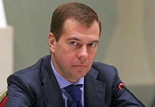 Russian prime minister Medvedev visits Crimea
