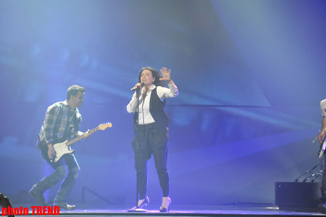 Makedoniyanın "Eurovision" təmsilçisi ilk repetisiyasını keçirib (FOTO)