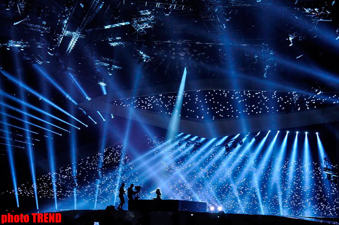 Фаворит "Евровидения-2012" на сцене "Baku Crystal Hall"  (ФОТО)