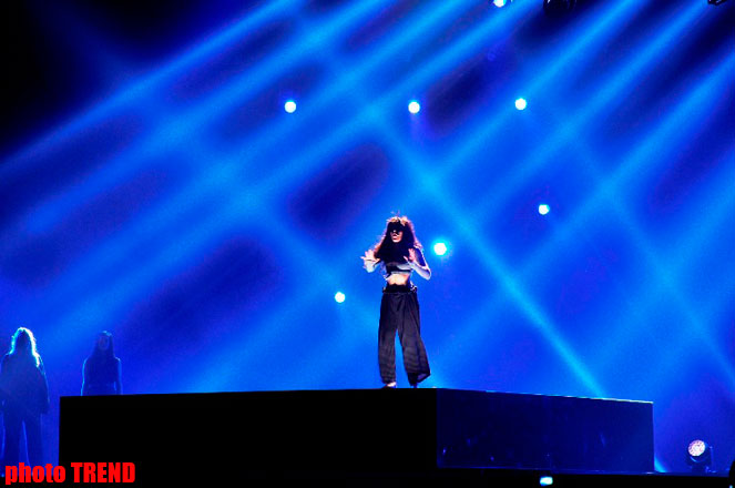 Фаворит "Евровидения-2012" на сцене "Baku Crystal Hall"  (ФОТО)