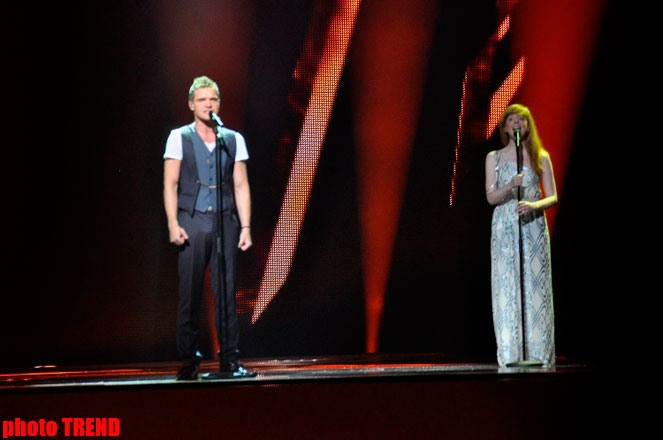 Участник "Евровидения 2012" перед юбилеем  провел  репетицию в "Baku Crystal Hall" (фотосессия)