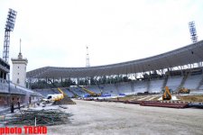 Реконструкция главной футбольной арены Азербайджана (ФОТО)