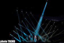 Финалист "Евровидения 2012"  Роман Лоб на сцене "Baku Crystal Hall" (фотосессия)