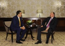 Azərbaycan Prezidenti İlham Əliyev Gürcüstan Prezidenti Mixeil Saakaşvili ilə görüşüb (FOTO) - Gallery Thumbnail