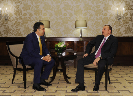 Azərbaycan Prezidenti İlham Əliyev Gürcüstan Prezidenti Mixeil Saakaşvili ilə görüşüb (FOTO) - Gallery Image