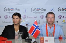 Представитель Норвегии приехал на "Евровидение-2012" в Баку за победой (ФОТО)